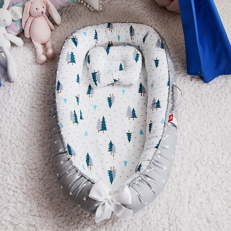 Cross-border folding removable and washable pressure-proof crib mid-bed