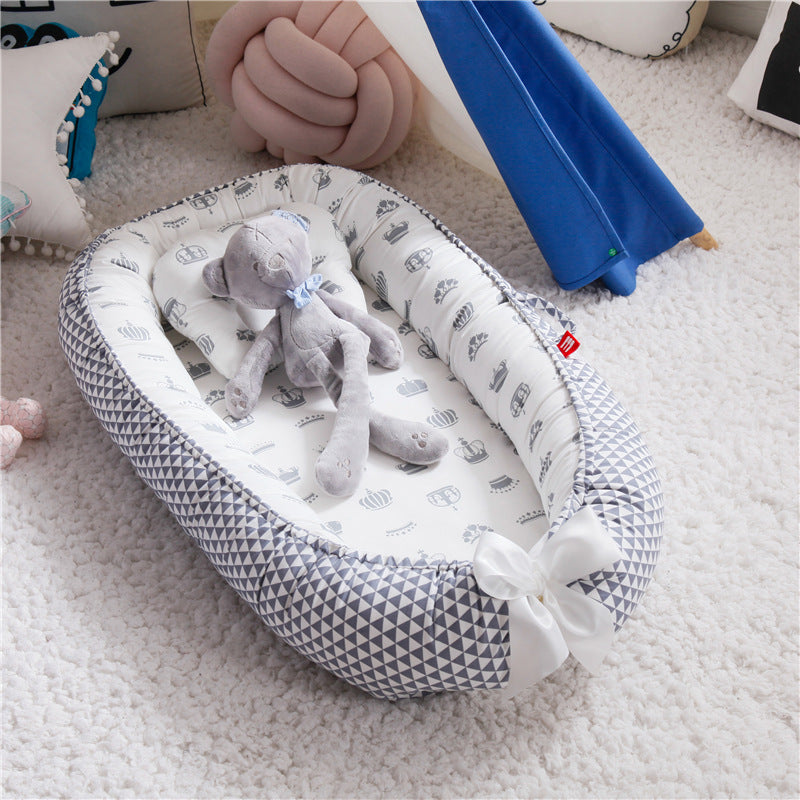 Cross-border folding removable and washable pressure-proof crib mid-bed