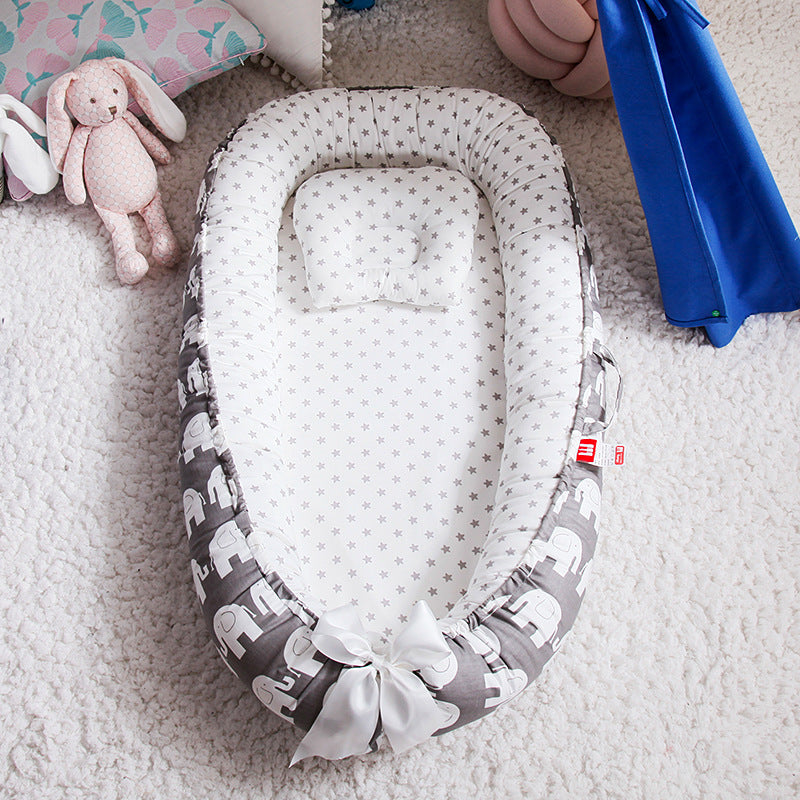 Cross-border folding removable and washable pressure-proof crib mid-bed