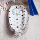 Cross-border folding removable and washable pressure-proof crib mid-bed