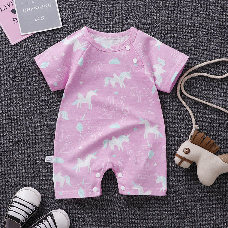 Fashion Baby Cotton One-piece Cartoon Romper