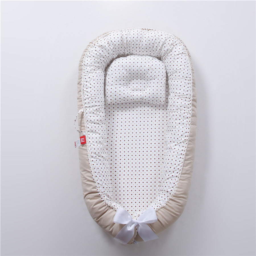 Cross-border folding removable and washable pressure-proof crib mid-bed