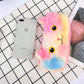 Laser color cat plush pencil case