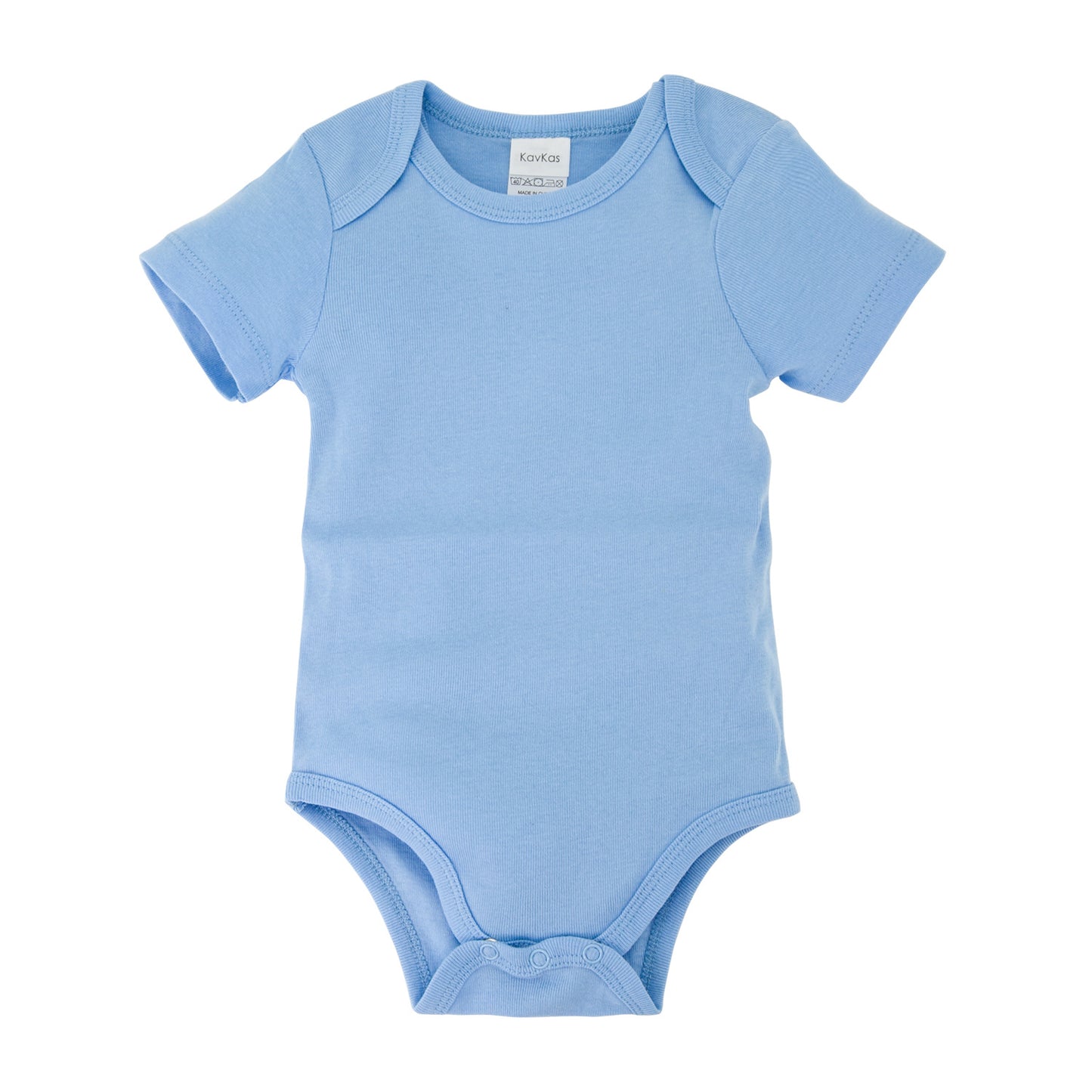 Plain cotton short sleeve newborn romper