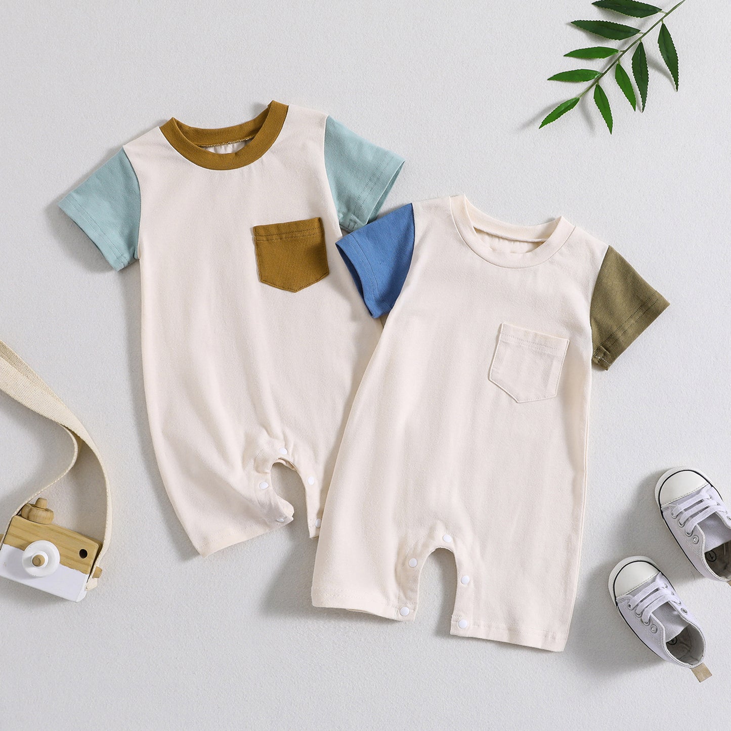 Baby summer jumpsuit three-dimensional color