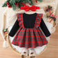 0-24M Baby Girls Christmas Patchwork Dress