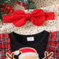 0-24M Baby Girls Christmas Patchwork Dress